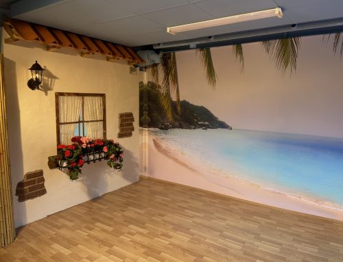 Brattåsgårdens äldreboende har nu fått sitt Tropiska paradis installerat